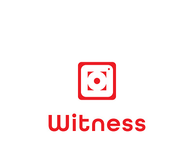 Logo design for witness app app branding design logo minimal type vector