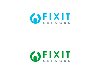 logo design concept for Fixit network design dribbble logo logodesigner minimal network sanserif service typography vector