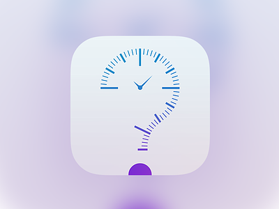 WhatNow - App Icon app clock icon ios news now question time what