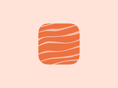 Salmon - App Icon app app icon cooking fish food icon ios iphone restaurant salmon sea sushi