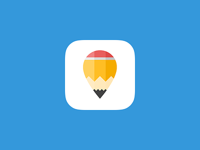Pencil Pin - App Icon app app icon icon iphone location map pencil pin write writer