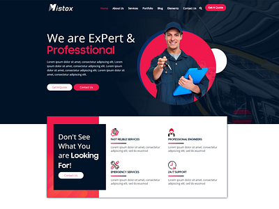 Mistox - Responsive Multi Purpose HTML5 Template auto car car service repair service