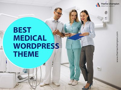 Medical Wordpress theme graphic design