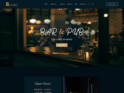 Restaurant & Bar WordPress Theme bar envato food landingpage onlinefood pizza pub restaurant theme webdesign wordpress wordpresstheme