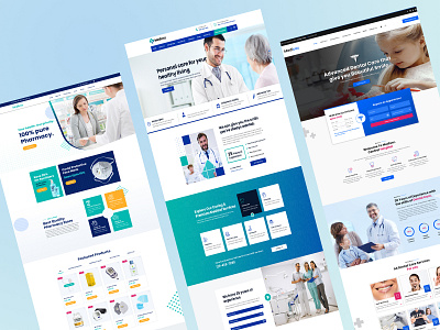 Medical Healthcare Service Web Design corporate design doctor hospital landingpage pharmacy template trending design2022 webdesign wordpresstheme