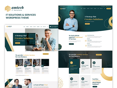 IT Solution Company Website business corporate design entrepreneur itsolution landingpage service template trendingdesign2022 webdesign wordpresstheme