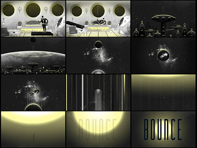 Bounce Storyboard 1 after effects animation frame space storyboard sun