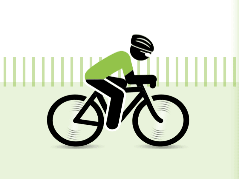 Cyclist cyclist gif green rider