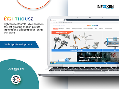 Lighthouse branding ui ux web website