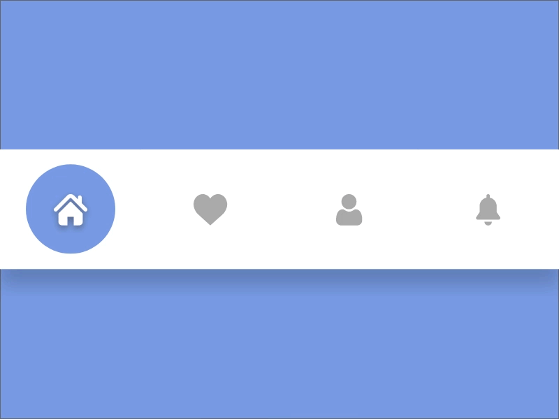 Bottom Bar Navigation - Mobile UI animated animation app bar bottom bottom navigation minimal mobile motion tab tabs toolbar top tray ui