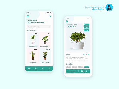Plant Shop App Concept app app design design ecommerce figma plant ui ui ux uidesign uiux uiuxdesigner ux