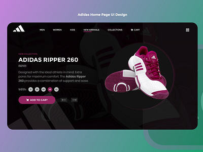 Adidas FrontPage UI Design 💯🚀