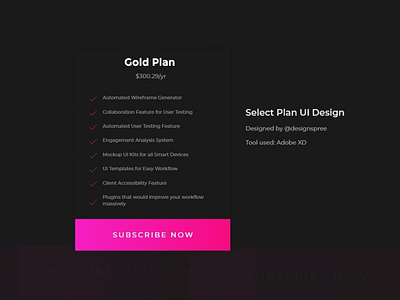 Select Plan User Interface 💯🚀 adobexd card card design cards cards ui choose clean concept creative creative design dark design idea interfacedesign plan select ui ui ux uiux