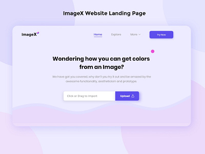 ImageHive Website Landing Page