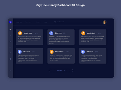 Cryptocurrency Dashboard UI Design 💯🔥🚀 (2) adobe xd adobexd app clean concept creative creative design dark design idea logo ui uiux ux