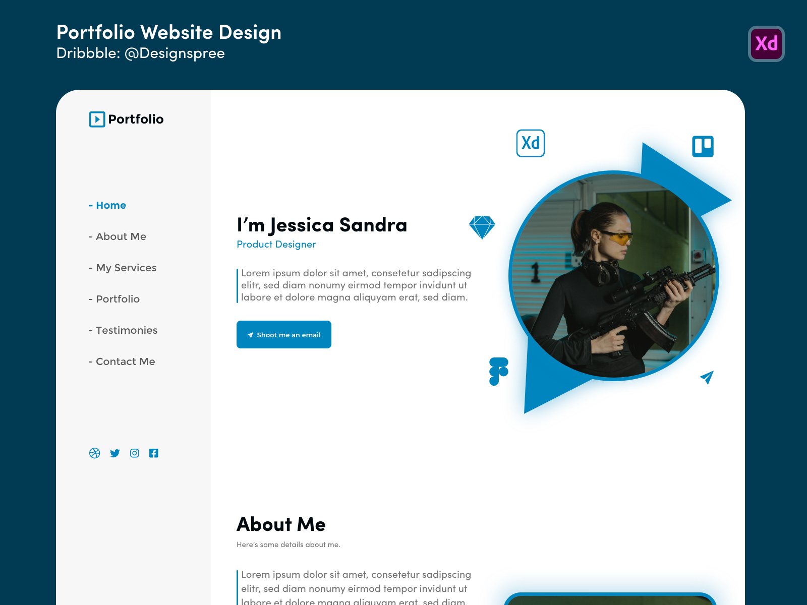 Portfolio Website Ui Design Concept By Michael Shodipo Product Designer On Dribbble