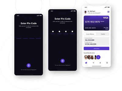 Finance App Design_Concept 🔥🚀💯 adobexd bank banking bitcoin challenge crypto cryptocurrency dailyui figma finance financeapp neon passcode playoff registration savings sketch uidesign uiux uxdesign