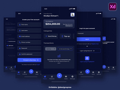 Finance App UI Design Concept 🚀