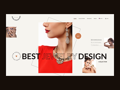 Juyeli Collection branding design minimal typography ui uiux ux web