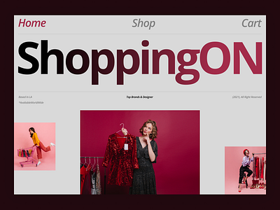 ShoppingOn branding design minimal ui uiux uiuxdesign ux
