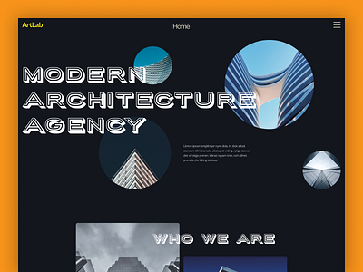 Modern Architecture Agency agency architecture agency design minimal rchitecture ui uiux uiuxdesign ux