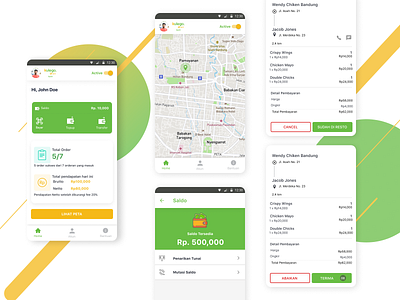 Kulego Driver app design driver app food app uiuxdesign