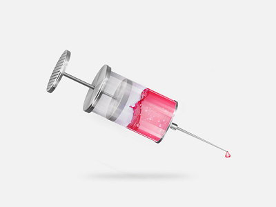 Syringe debut dribbble drug first shot invitation invite syringe thanks