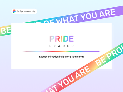 Pride Loader animation 🏳️‍🌈 Design with Pride bar loader figma lgbt load page loader loader animation loading animation pride web loader