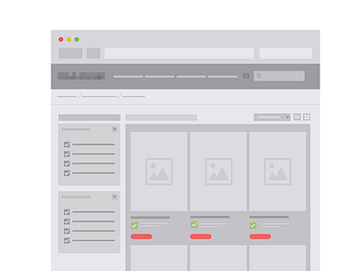 Wireframe Product List ecommerce list listing product product list wireframe