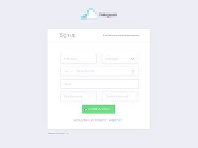 Signupbox app button clean cloud cloud cloud cloud create account hover login minimal sign up ui ux web app