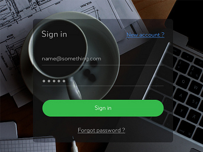 Sign in dark free minimal psd sign in sign up ui ux web design