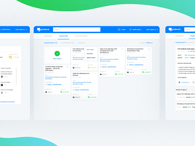 Gradwork app design dashboard design minimal project management ui userinterface ux webapp website