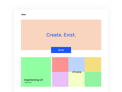 Base Dribbble colors design experimental minimal userinterface webdesign