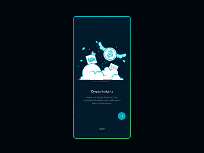 Coin Alert App Walkthrough alert analysis animation app bitcoin coin data information walkthrough