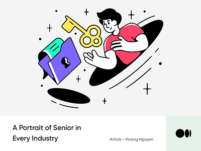 #19 A Portrait of Senior in Every Industry animation blog illustration medium mindset portrait senior story