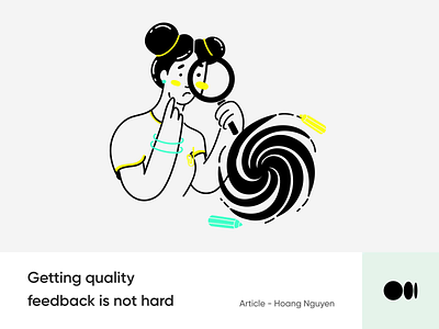#20 Getting quality feedback is not hard animation blog creativity design feedback illustration medium story tips ui ux