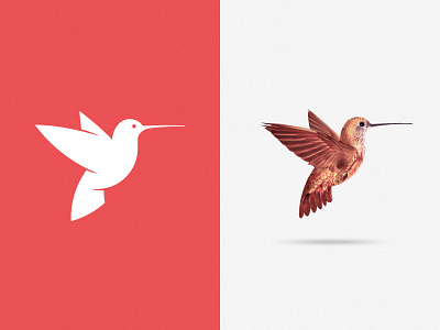 The living logo! (W.I.P) bird branding engine hummingbird logo logo design mark red theme viet nam vietnam