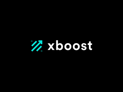 xboost logo - Unused concept animation arrow boost branding direction gif growth letter logo mark marketing transparency x