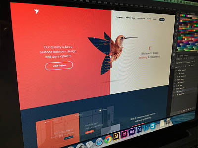 Screen Shot HomePage bird branding engine hummingbird logo red redesign theme viet nam vietnam web wordpress