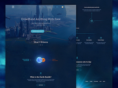 Commerce System Landinge Page (Space Version 2) app commerce landing page rocket space stars themes universe viet nam vietnam web design wordpress