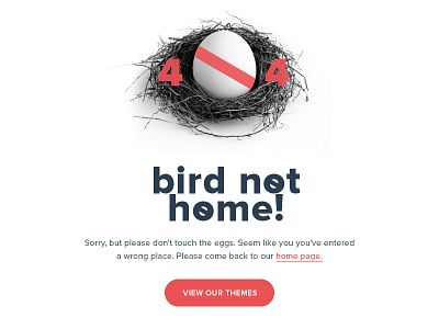 EngineThemes 404 Page bird branding egg engine hummingbird red redesign theme viet nam vietnam web wordpress