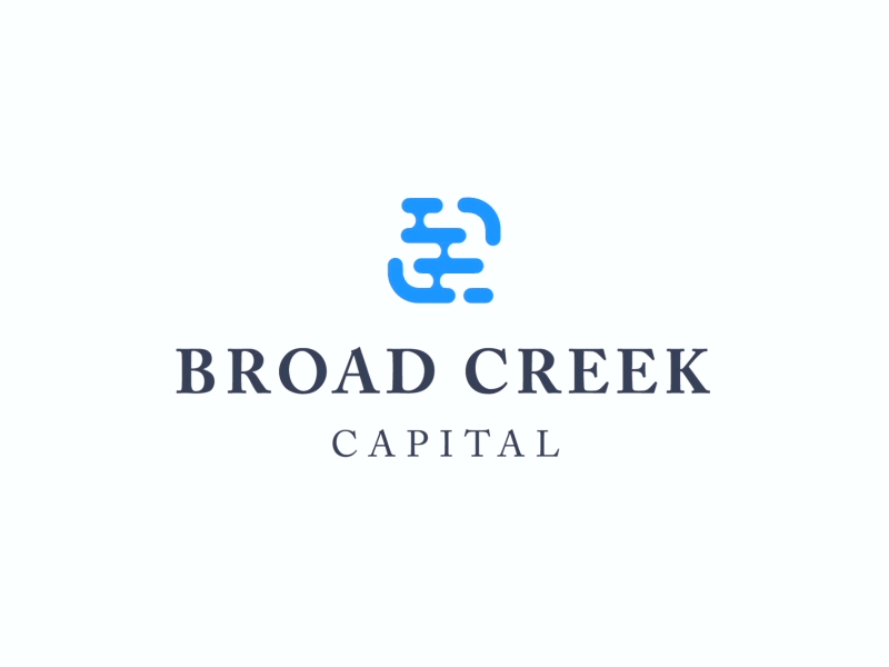 BroadCreek Logo animation blue brand firm flow gif investment logo network opportunity river