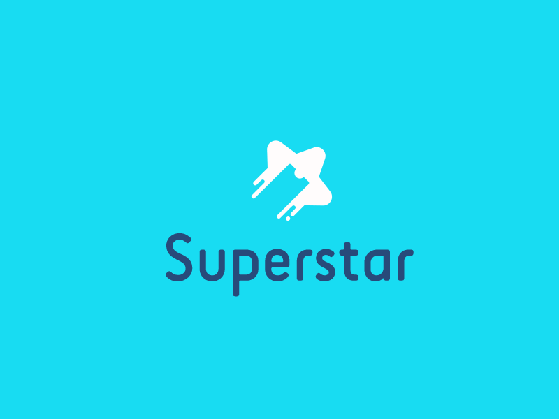 Superstar Ticket - Unused Concept brand comet logo mark service star super symbol ticket