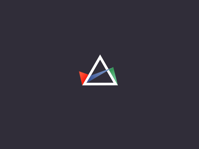 Unused Triangle Logo - InteractiveLabs branding business card clean logo paralax particle rgb title triangle trifecta vietnam
