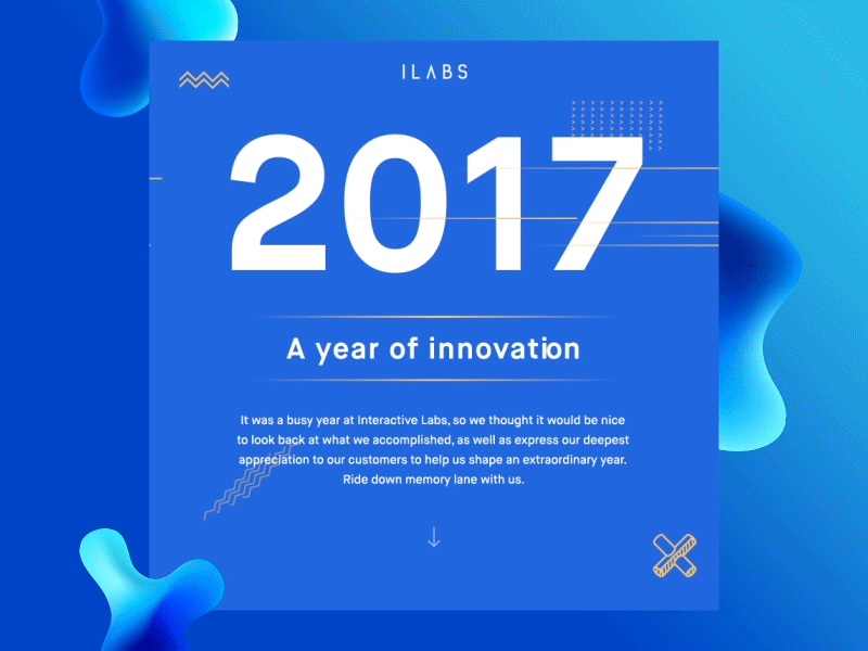 Year End Review 2017 animation cover email end innovation review template year