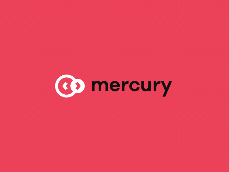 Mercury - logo template concept Royalty Free Vector Image