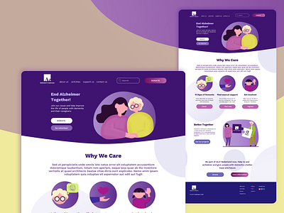 Alzheimer Indonesia in Nederland affinity designer branding design ui vector web