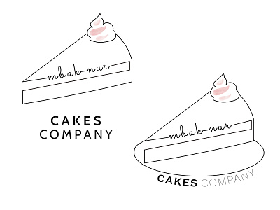 Cake shop branding affinity designer branding design icon logo vector