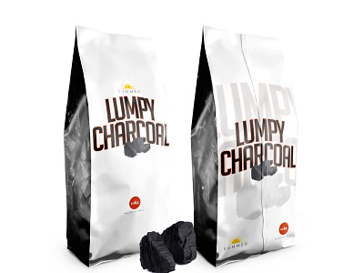 Lumpy Charcoal branding clean design minimal package design