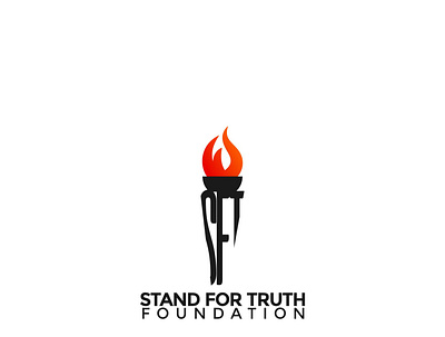 Stand For Truth Foundation Logo branding clean design flat icon identity logo minimal